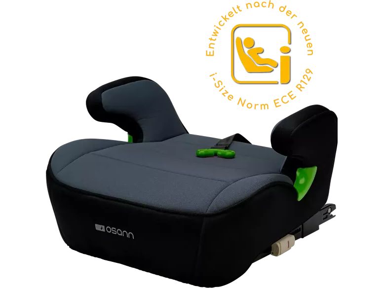 Osann Sitzerhöhung Junior Isofix mit Gurtfix Nero Stylische Sitzerhöhung