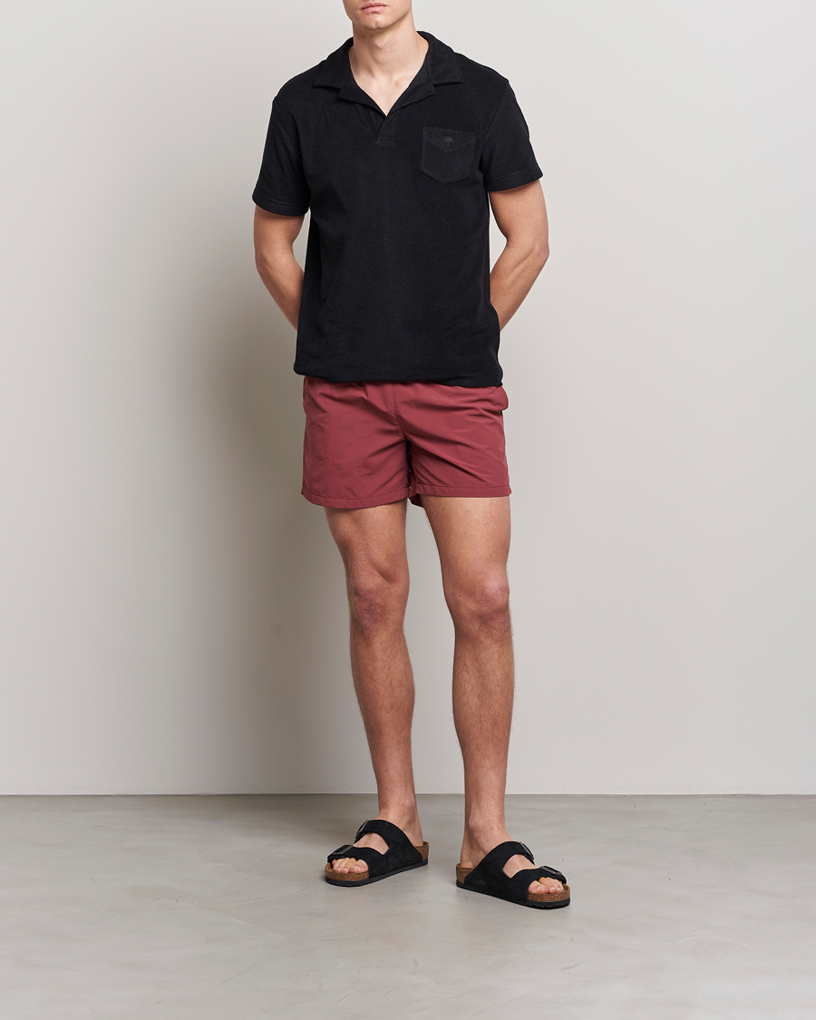 Ripa Ripa Plain Swimshorts Soft Red