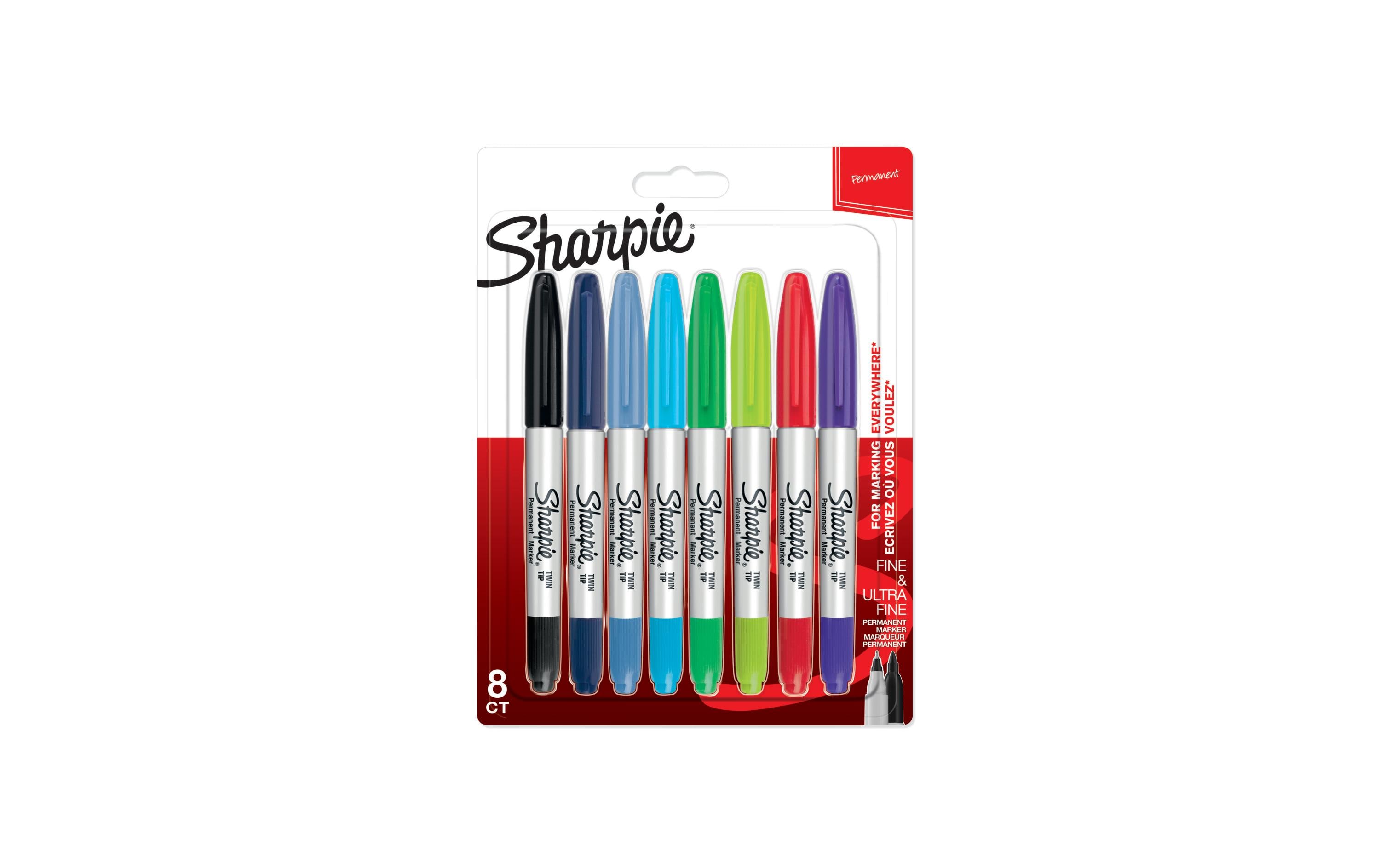 Permanent-Marker Twin Tip 8 StückMarker mit 2 Spitzen