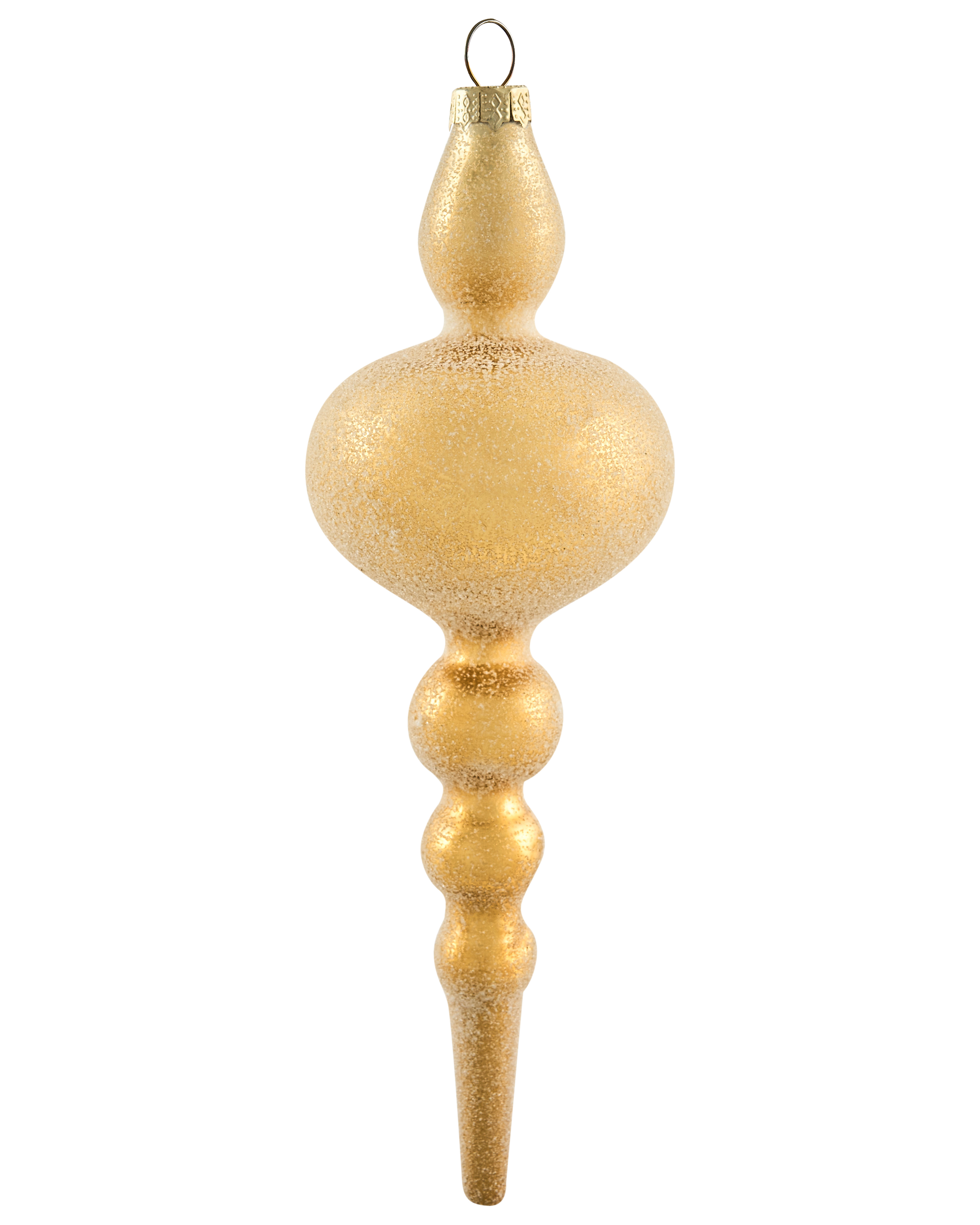 Set van 25 kerstballen ICICLE Glas Transparant/goud