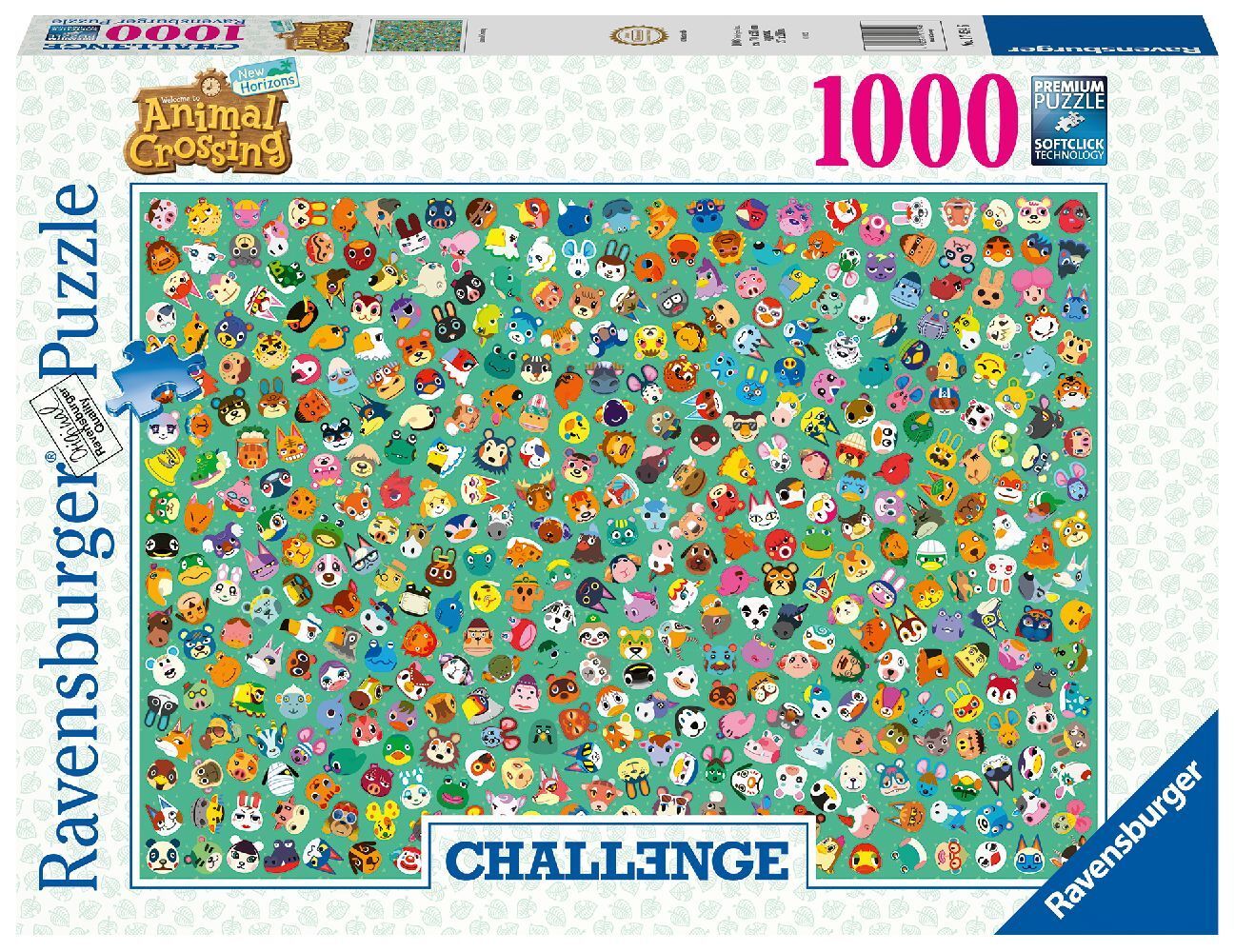 Ravensburger Puzzle 17454 - Animal Crossing - 1000 Teile Challenge Puzzle für Erwachsene und Kinder ab 14 Jahren