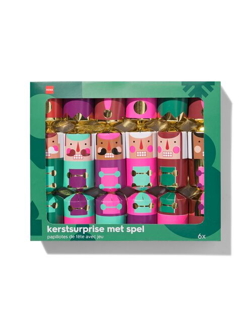 vœux de fête avec jeu à motif casse-noisette - 6 pièces