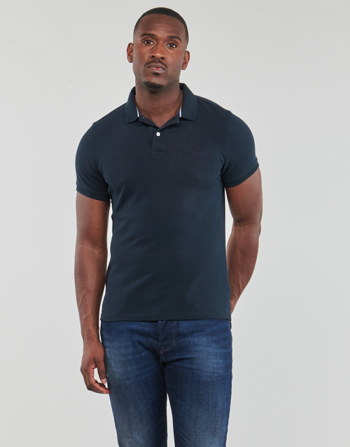 Superdry - CLASSIC PIQUE POLO - Marine