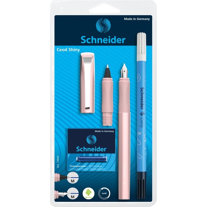 Schneider - Tintenroller und Füller-Set - Ceod Shiny Powder Pink