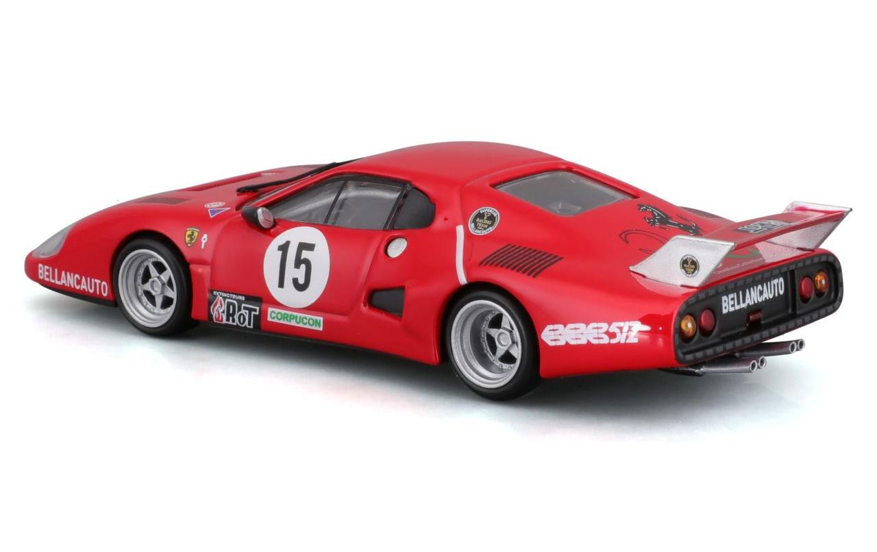 Ferrari Racing 512 BB II Serie 1981 Rot 1:43Sammlermodell im Massstab 1:43