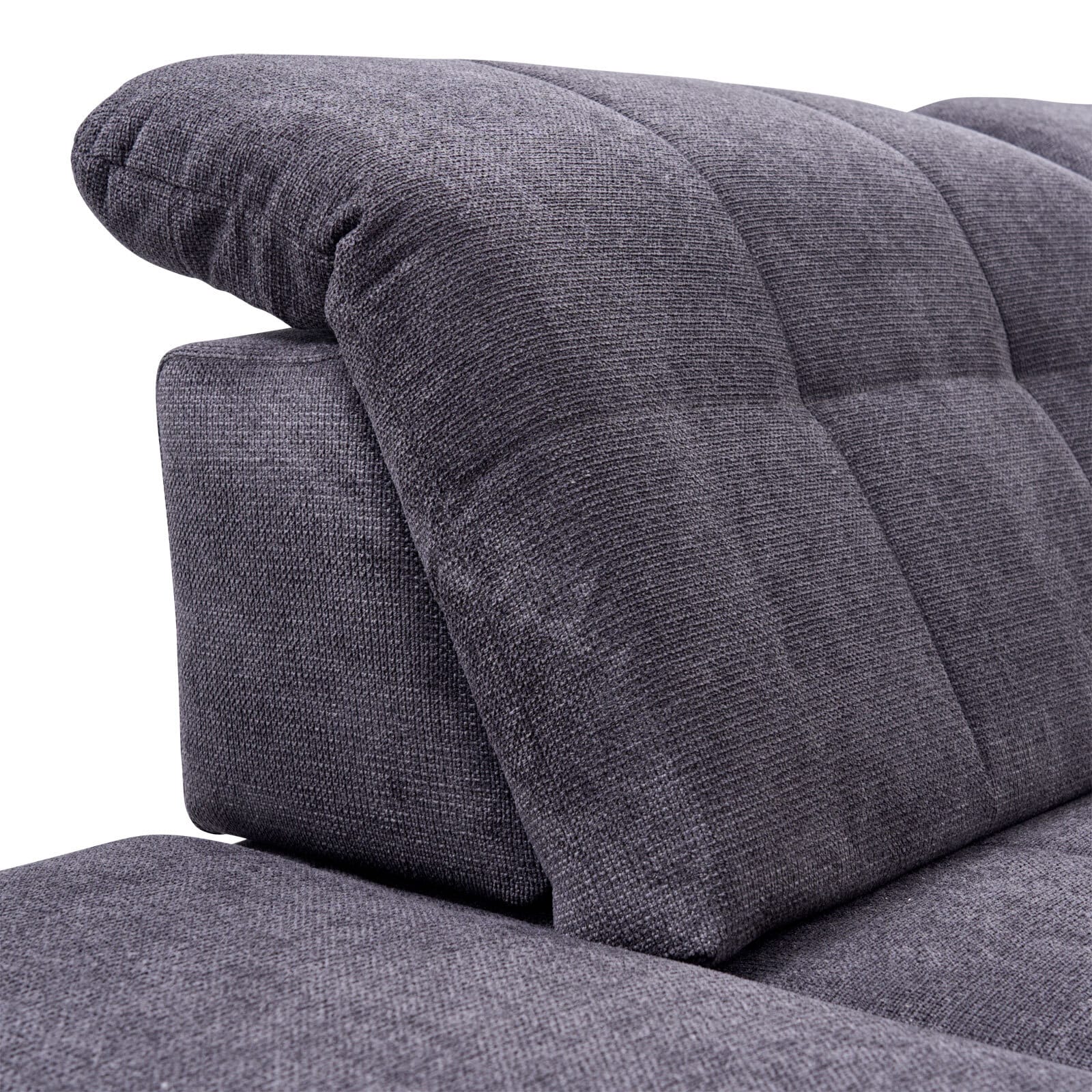 Wohnlandschaft LANCE 323 x 260 cm Stoffbezug belle black
