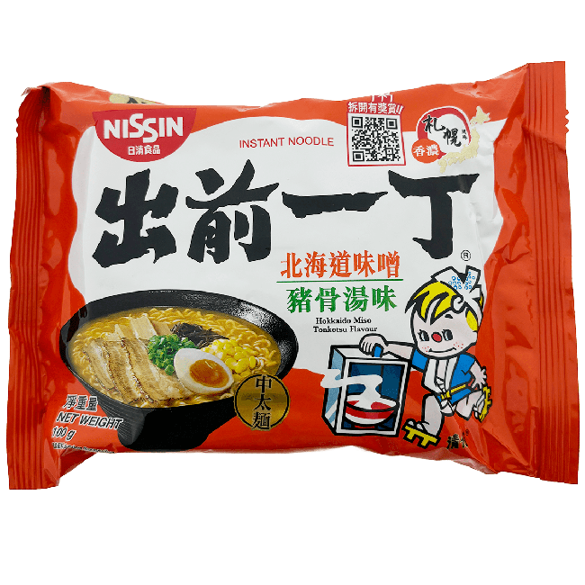 Nissin Demae Ramen Instant Noedels Miso Tonkotsu Smaak 100g