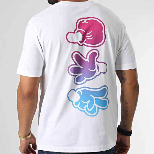 Tee Shirt Oversize Large Player Gradient Blanc