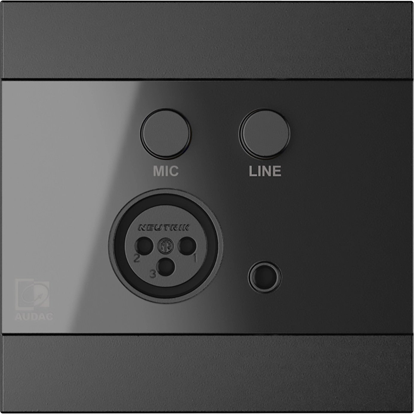 Audac WP205/B wandpaneel voor ARES5A-systeem, zwart