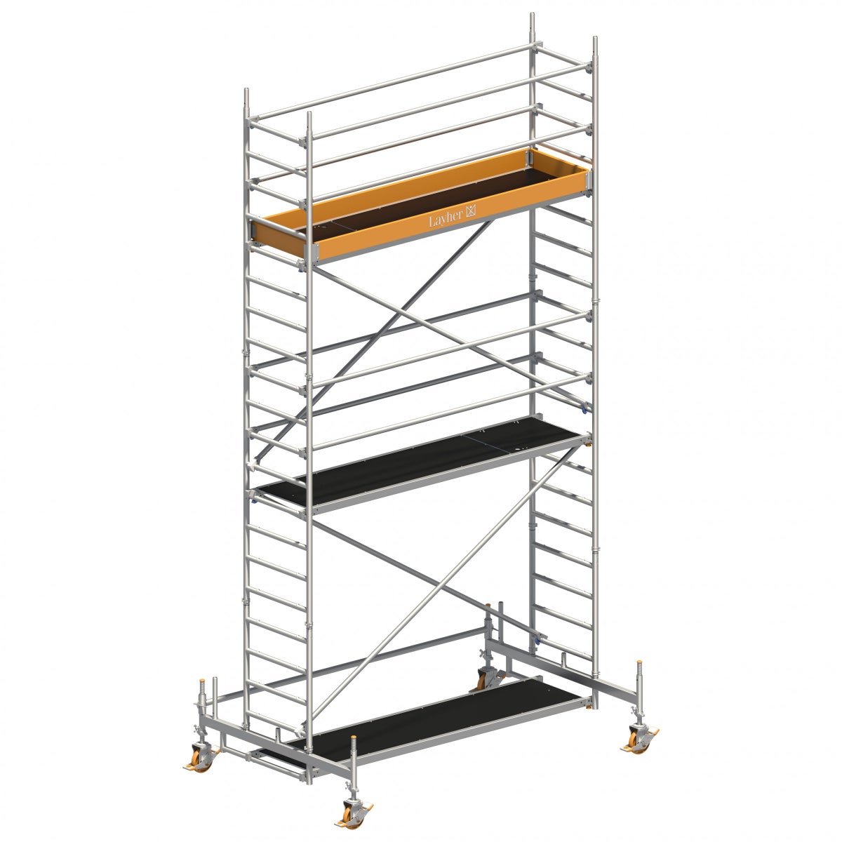 Layher mobiele steiger Uni Standard P2 6,35m AH