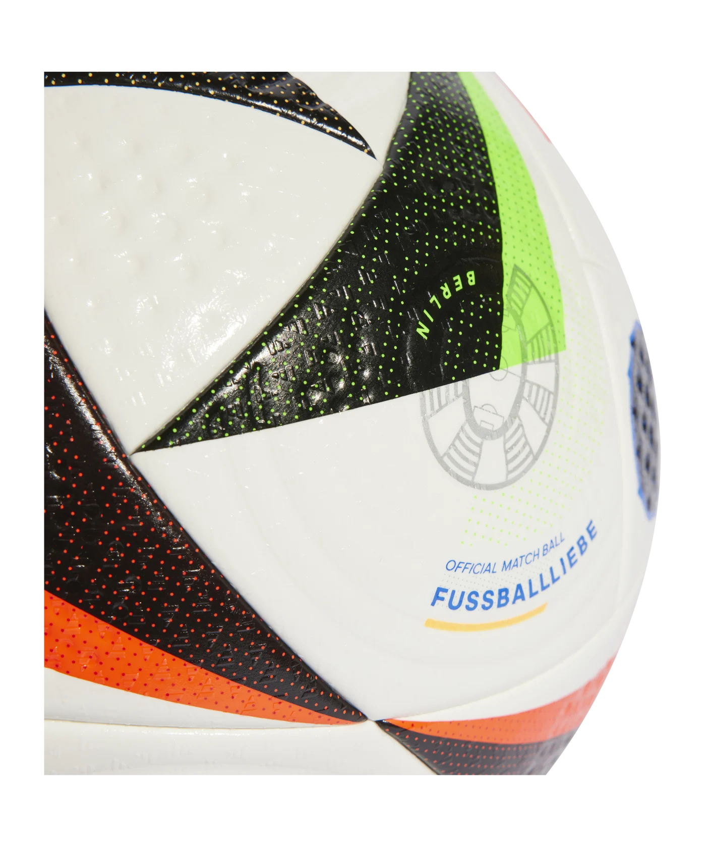 adidas Fussballliebe Pro Spielball EM 2024 Weiss Blau Schwarz