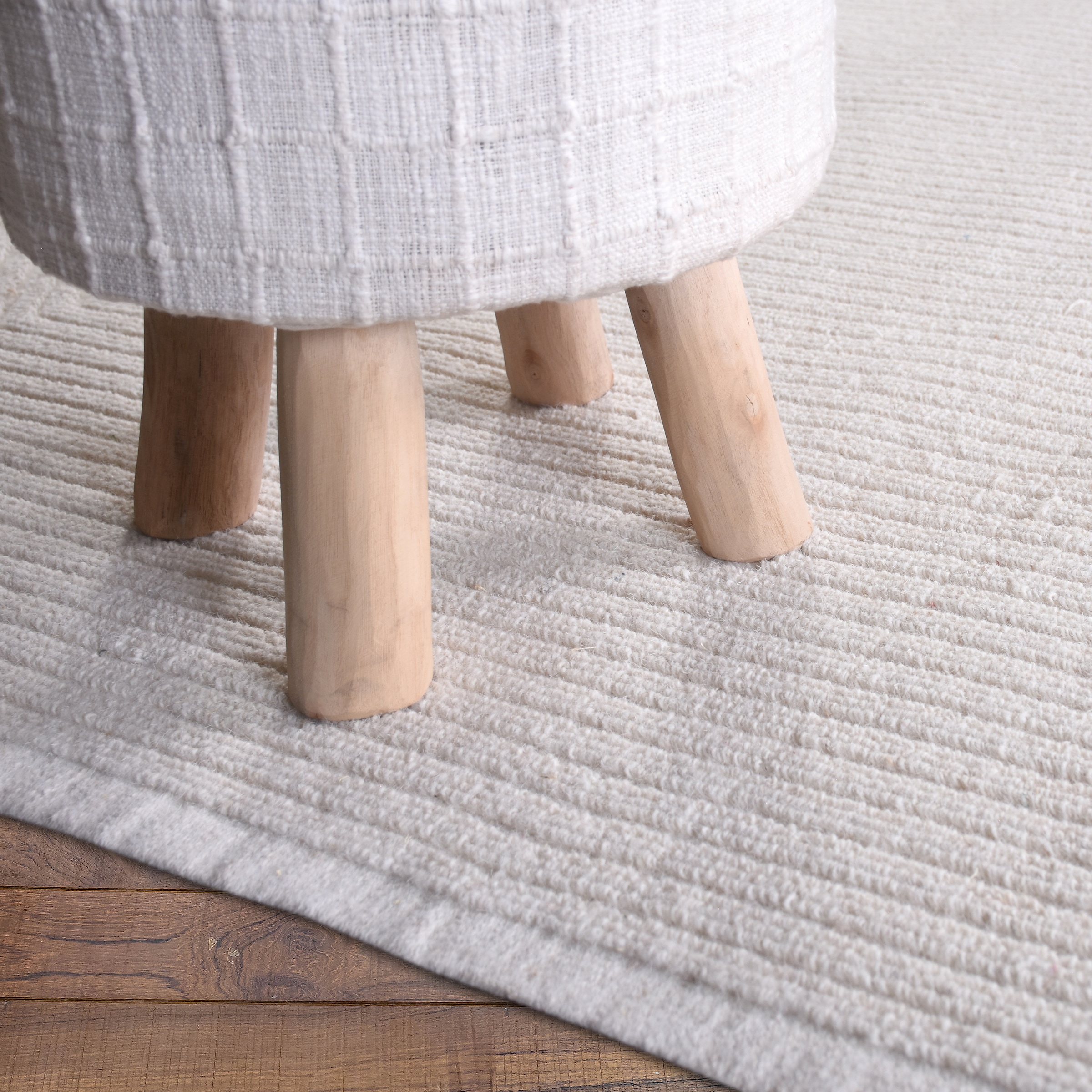 my home Wollteppich »Sola,  Wolle, Hoch-Tief-Struktur, maschinell gewebt« rechteckig 12 mm Höhe einfarbig, Wolle, Teppich, Wohnzimmer, Schlafzimmer, Esszimmer