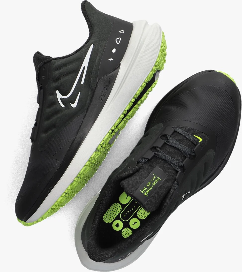 NIKE zwarte nike lage sneakers air winflo shield wmns