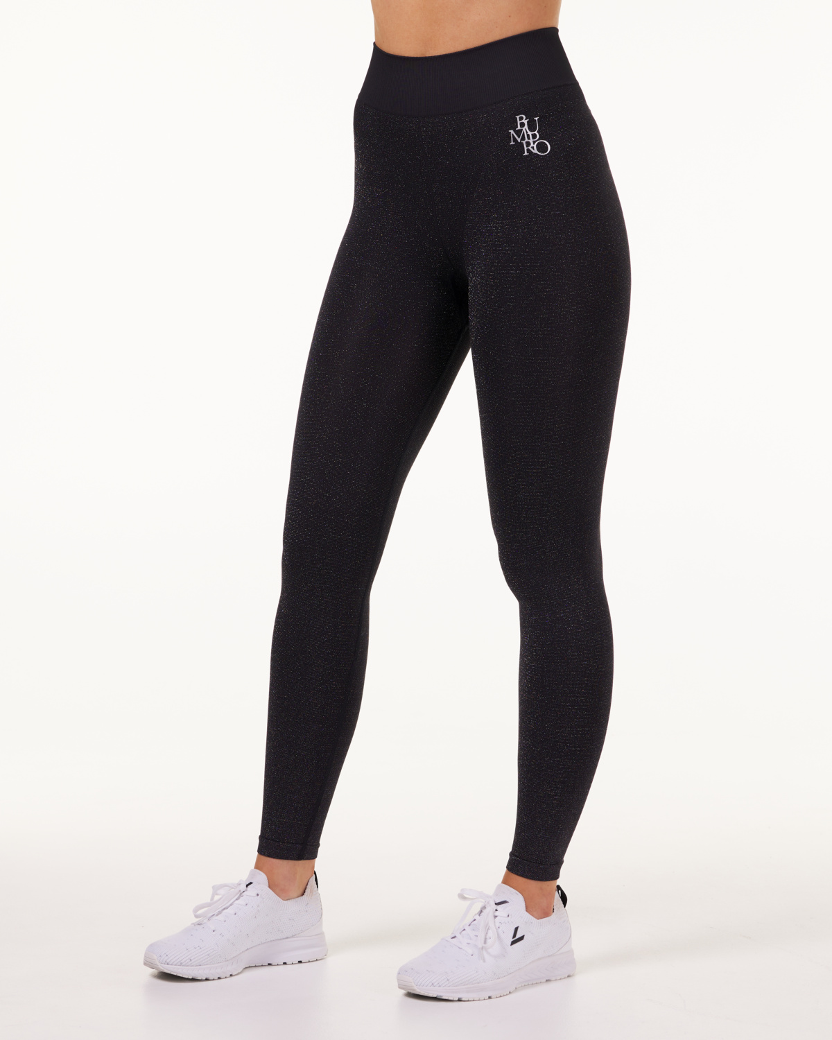 Bumpro Celebrate Seamless Spin Leggings Black Glitter