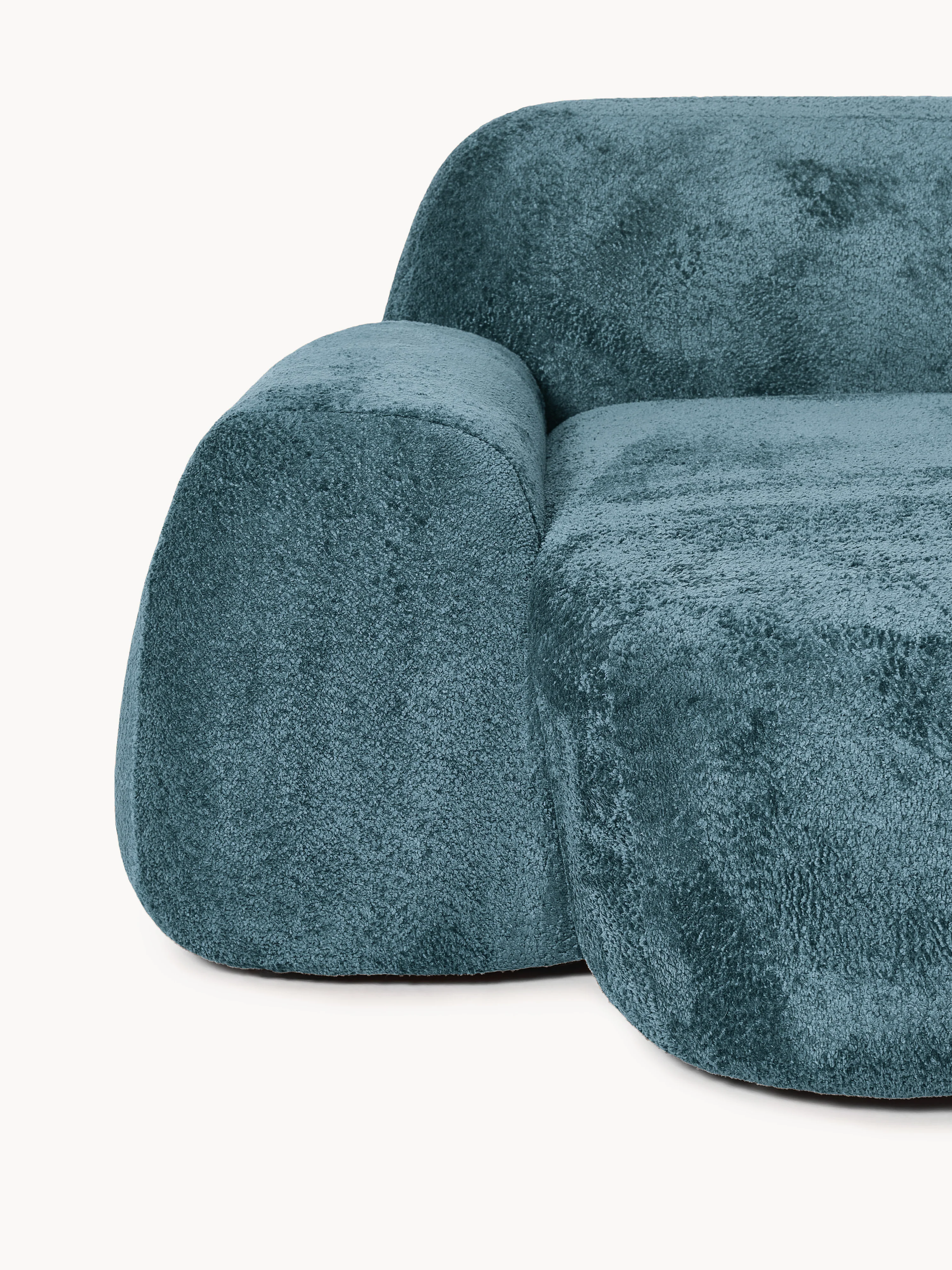 XL teddy bouclé loungestoel Wolke