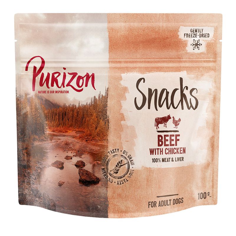 Lot Friandises Purizon sans céréales 3 x 100 g