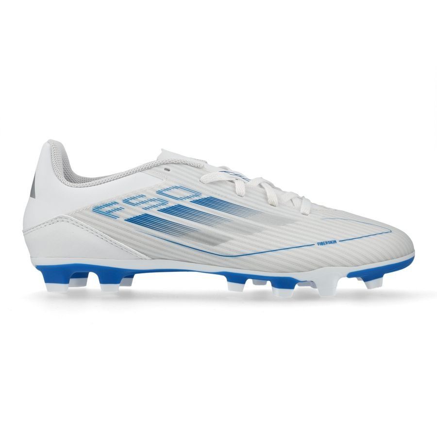 adidas F50 Club FxG Polar Victory - Blanc/Argenté/Bleu