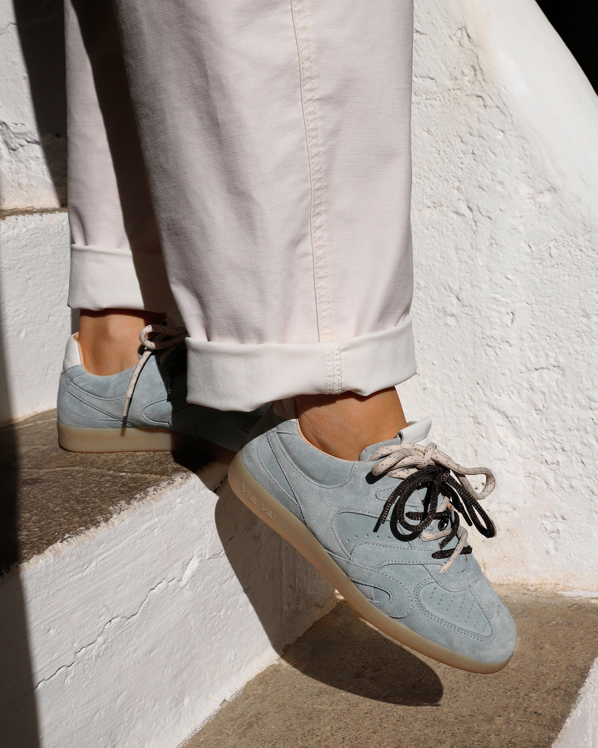 VIA VAI blauwe dames sneakers Nilla Macy
