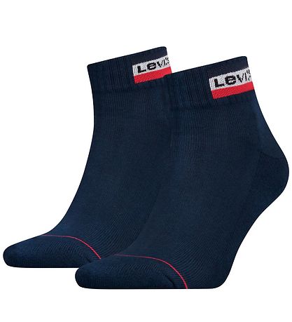 Levis AnkelStrømper - 2-pak - Mid Cut - Navy