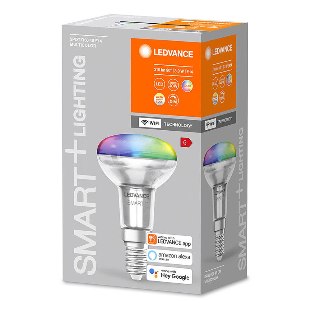 LYSPÆRE LEDVANCE SMART+WIFI SPOT R50 RGBW E14 3,3W