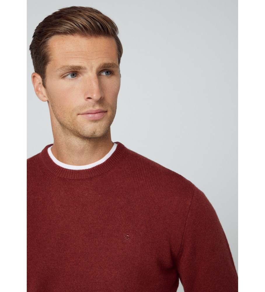 Hackett Jersey Lã de Cordeiro Borgonha