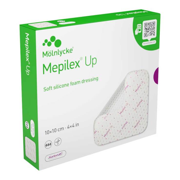 Mepilex Up 10x10 cm Schaumverband, 5 St
