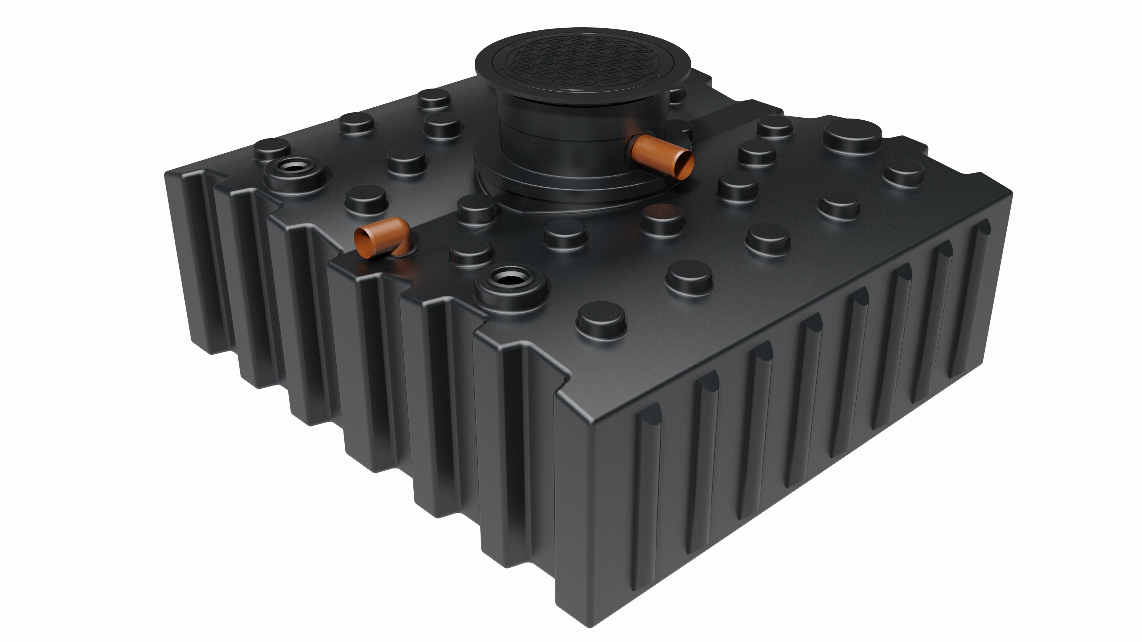 GreenLife Regenwasser-Flachtank 4.000 l mit Biovitor