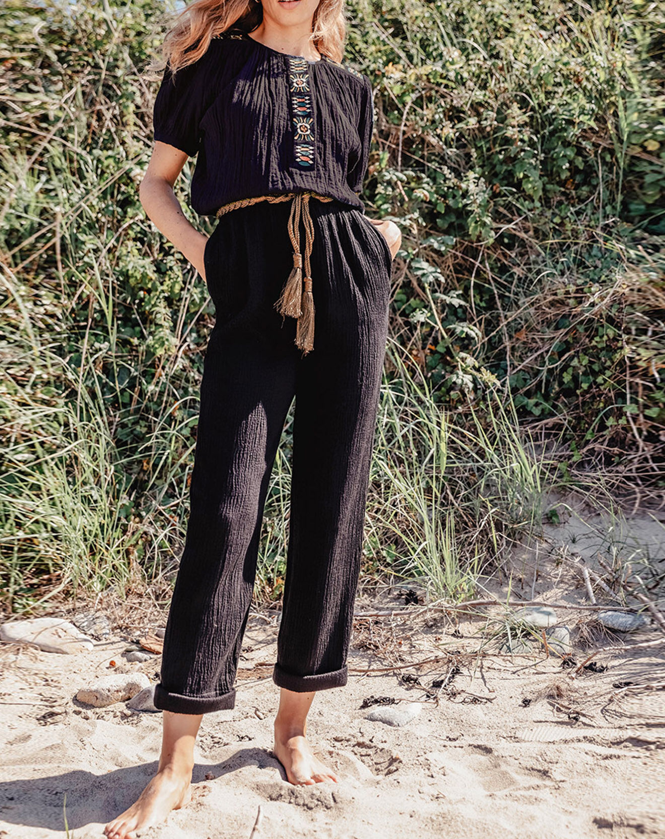 Louizon Pantalon Ricochet noir