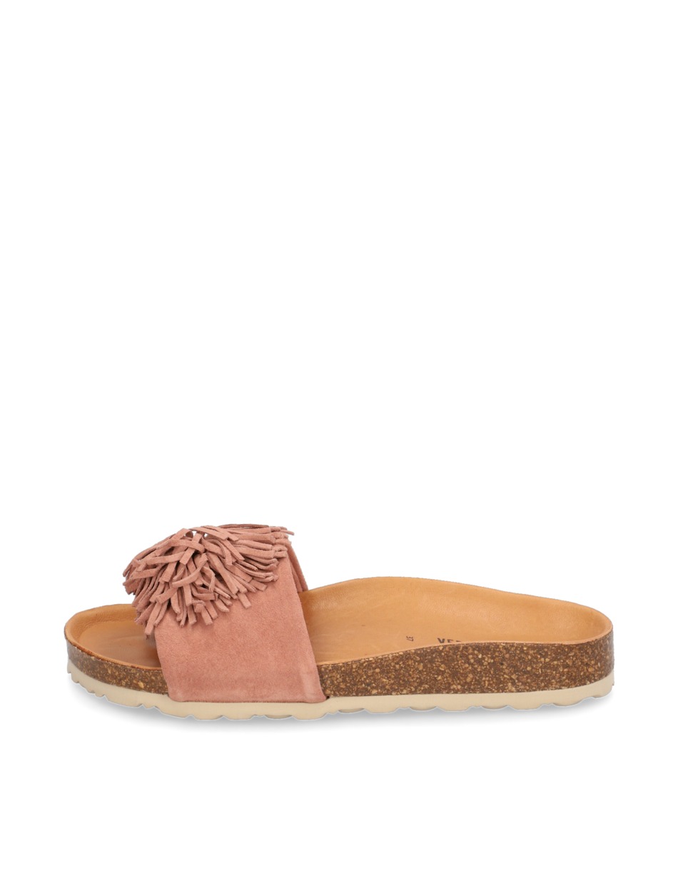 Veloursleder Pantoffel