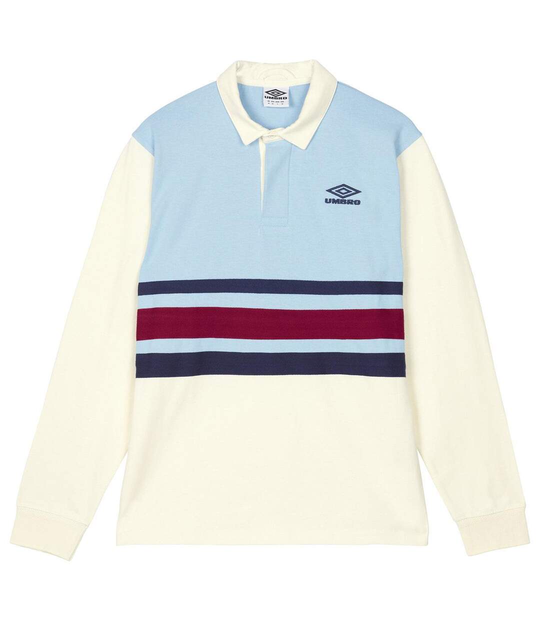Umbro - Haut de rugby - Homme (Écru / Bleu pastel / Bleu nuit) - UTUO1282
