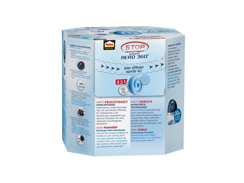 Pattex Nachfüll-Tabs Aero 360 Neutral 2 x 450 g Tabs Nachfüllpack