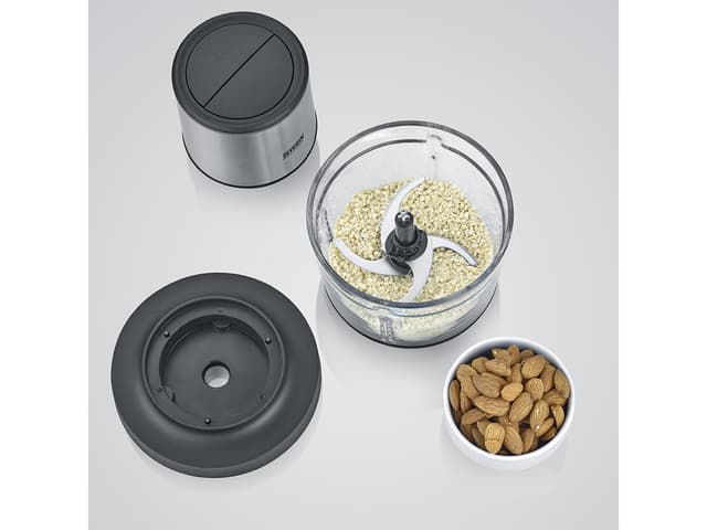 Severin Cordless Multihakker 200 watt Stål/Sort