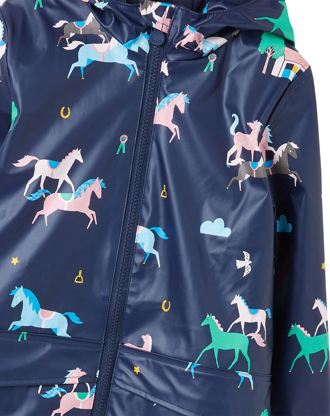 Regenjacke RAINDANCE HORSES in navy