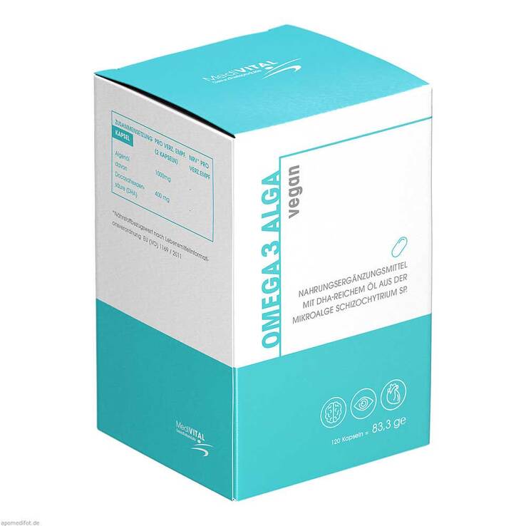 Omega 3 Alga Kapseln, 120 St