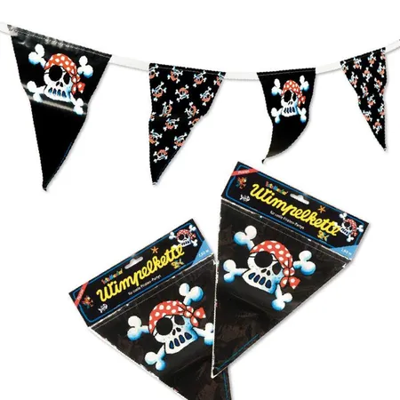Lutz Mauder Wimpelkette Piratenflagge Jolly Roger 3,60 m