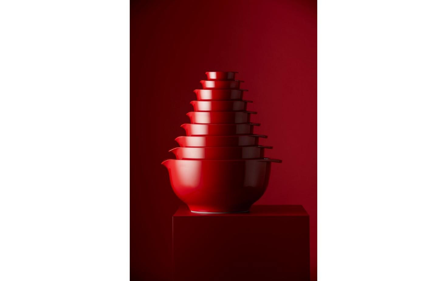 Abtropfsieb Margrethe 4 l, RotRotes Löchersieb