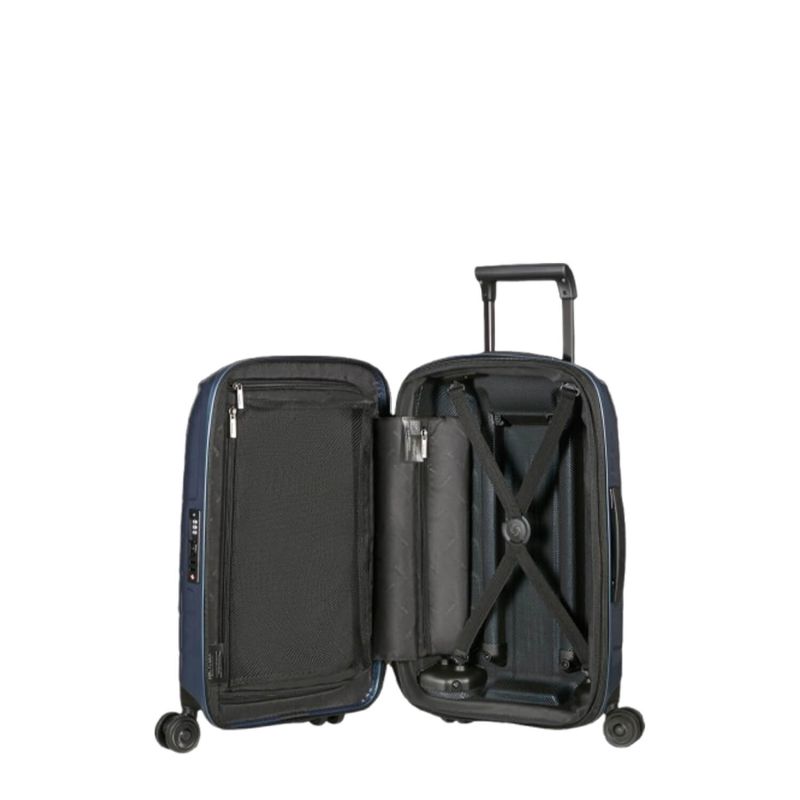 Valise cabine rigide extensible Attrix 55 cm Steel Blue