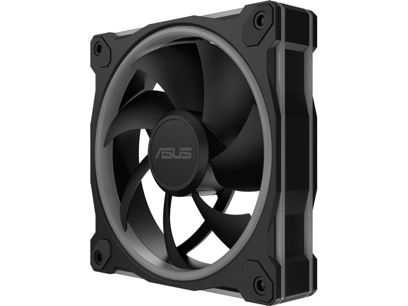 ASUS PC-Lüfter Prime MR120 Fan ARGB 3in1 Schwarz Rückseitig beleuchteter PWM-Lüfter mit umgekehrtem Luftstrom