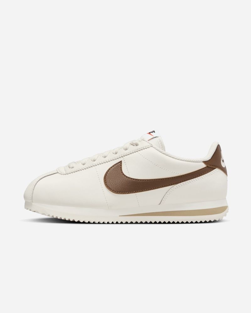 Chaussures Nike Cortez Blanc & Marron pour femme