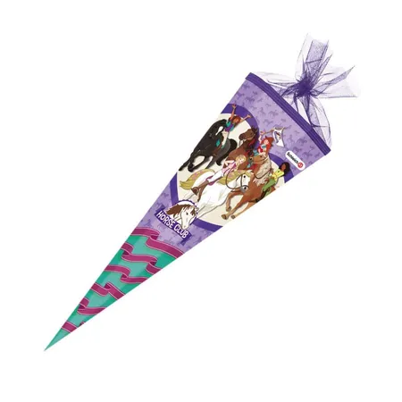 Nestler Schultüte Schleich® Horse Club, 85 cm eckig, Tüll