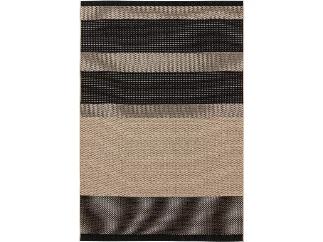 Tapis d'extérieur & intérieur Naoto Beige/Noir 80x150 cm