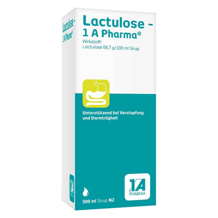 Lactulose 1A Pharma Sirup, 500 ml