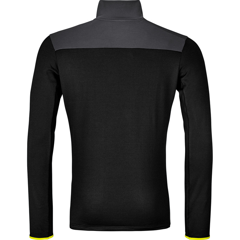 Ortovox Herren Fleece Light Zip Neck Longsleeve
