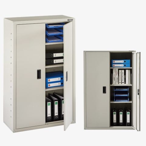 Aktenschrank_Garagenschrank 140 x 90 x 40 cm Schwarz