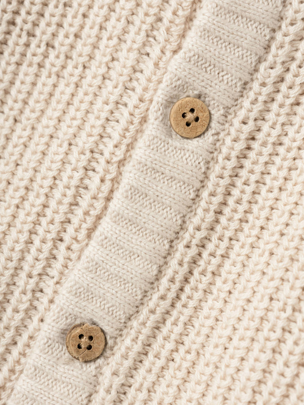 LIL' ATELIER baby gebreid vest NMNEMLEN lichtzand