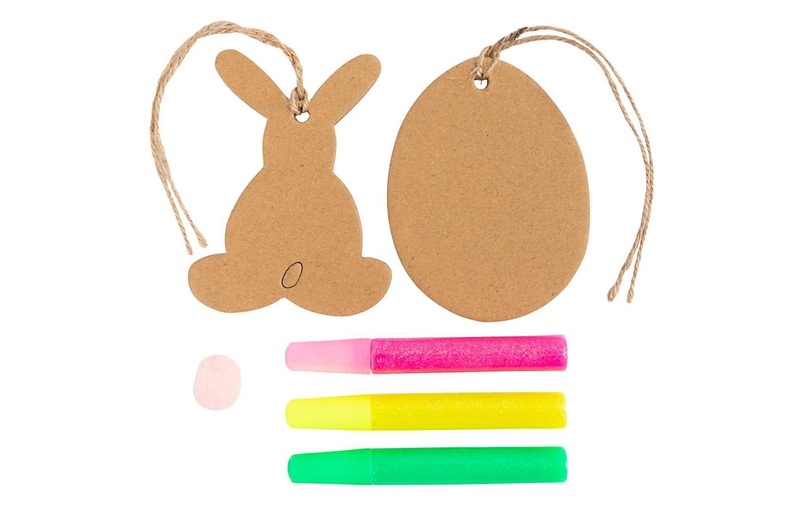 Bastelset Ei und Hase 1 Stück, MehrfarbigMini Kreativ Set für Kinder