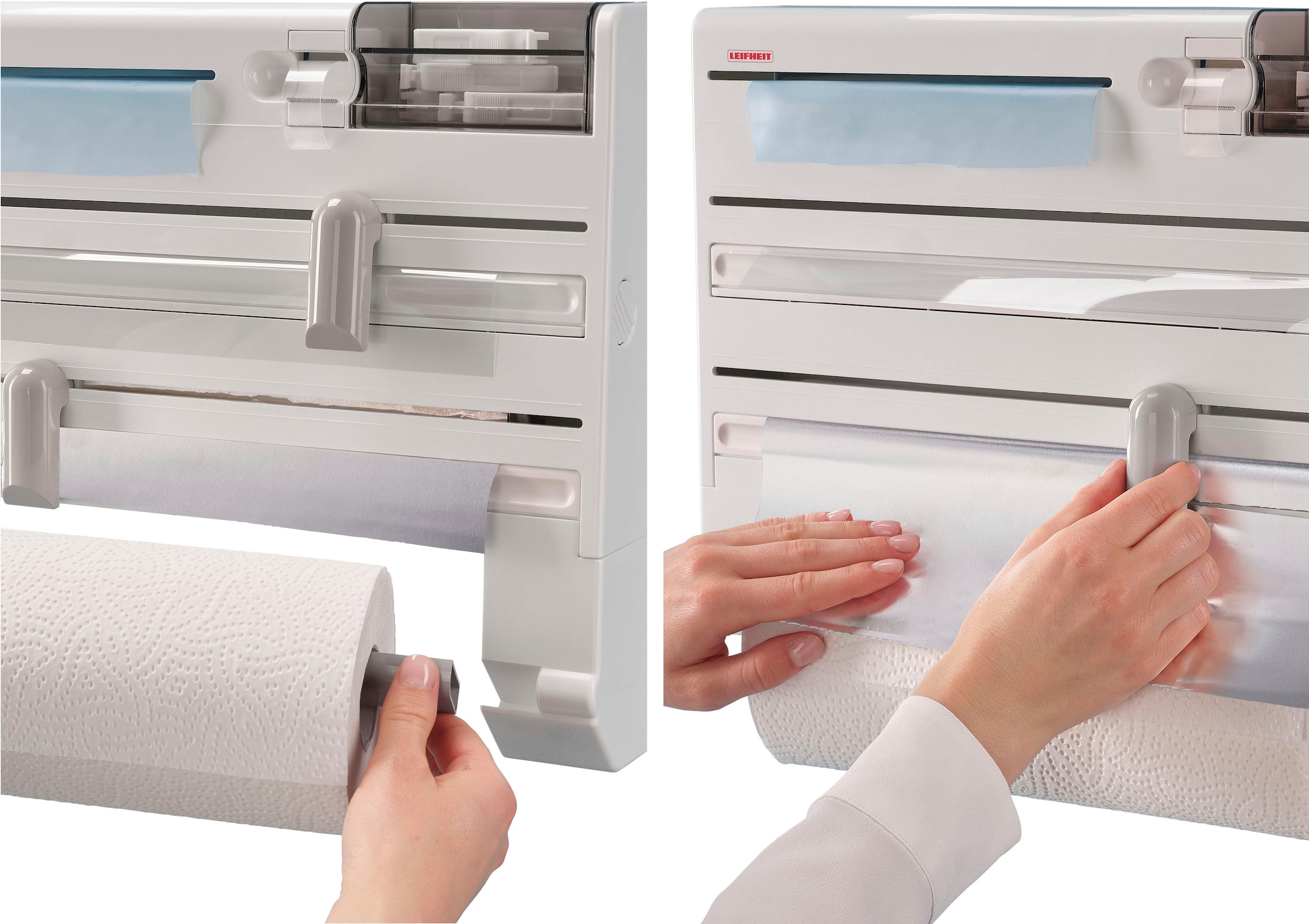 Leifheit Wandrollenhalter »Parat Plus« inkl. Tesafilm-Spender u. Kleinteile-Box