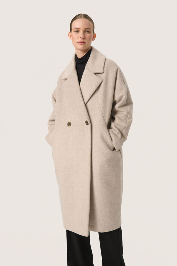 Soaked in Luxury SLCalliope Coat Oatmeal melange