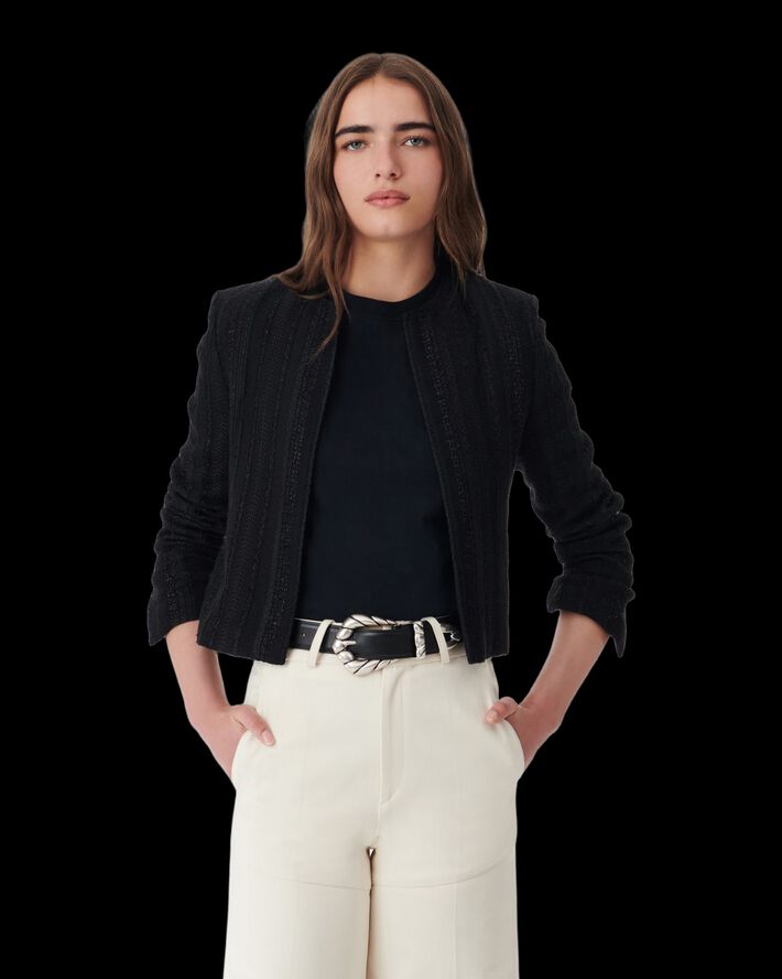 IRO DANIM Black lurex