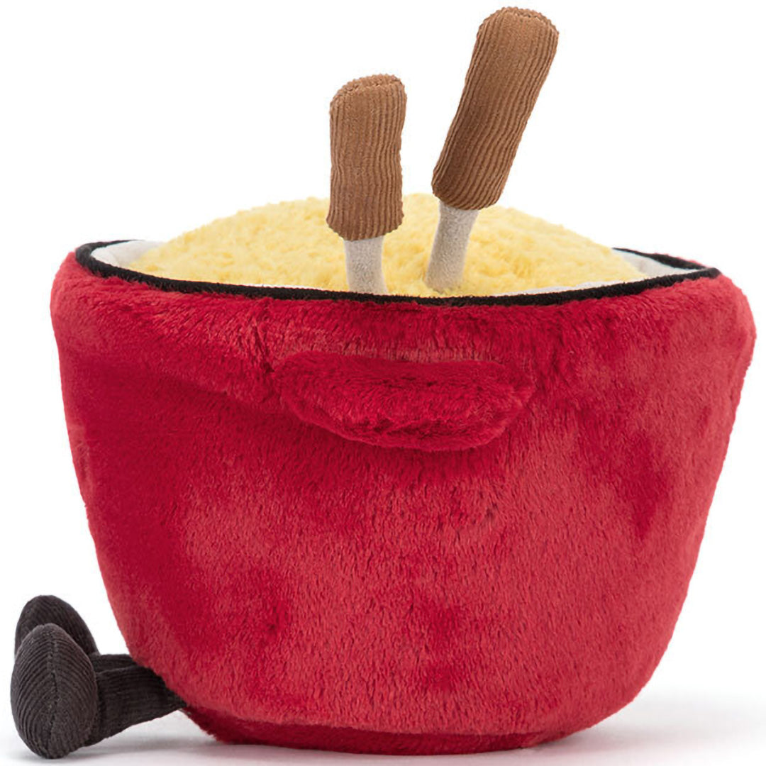 jellycat amuseables knuffelkaasfondue - 20 cm